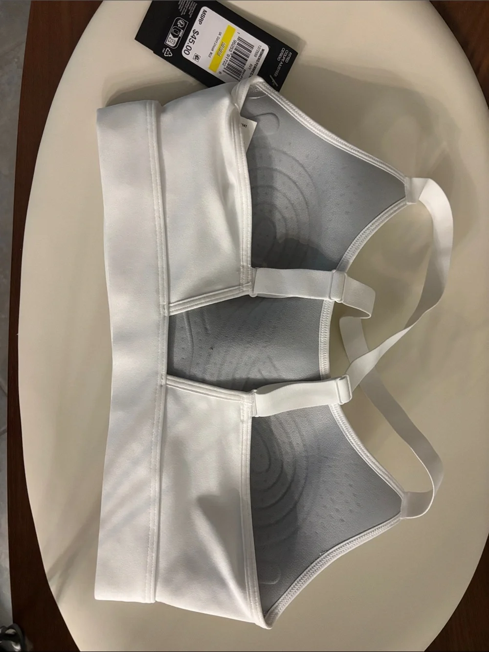 Under Armour White Crossback Sports Bra